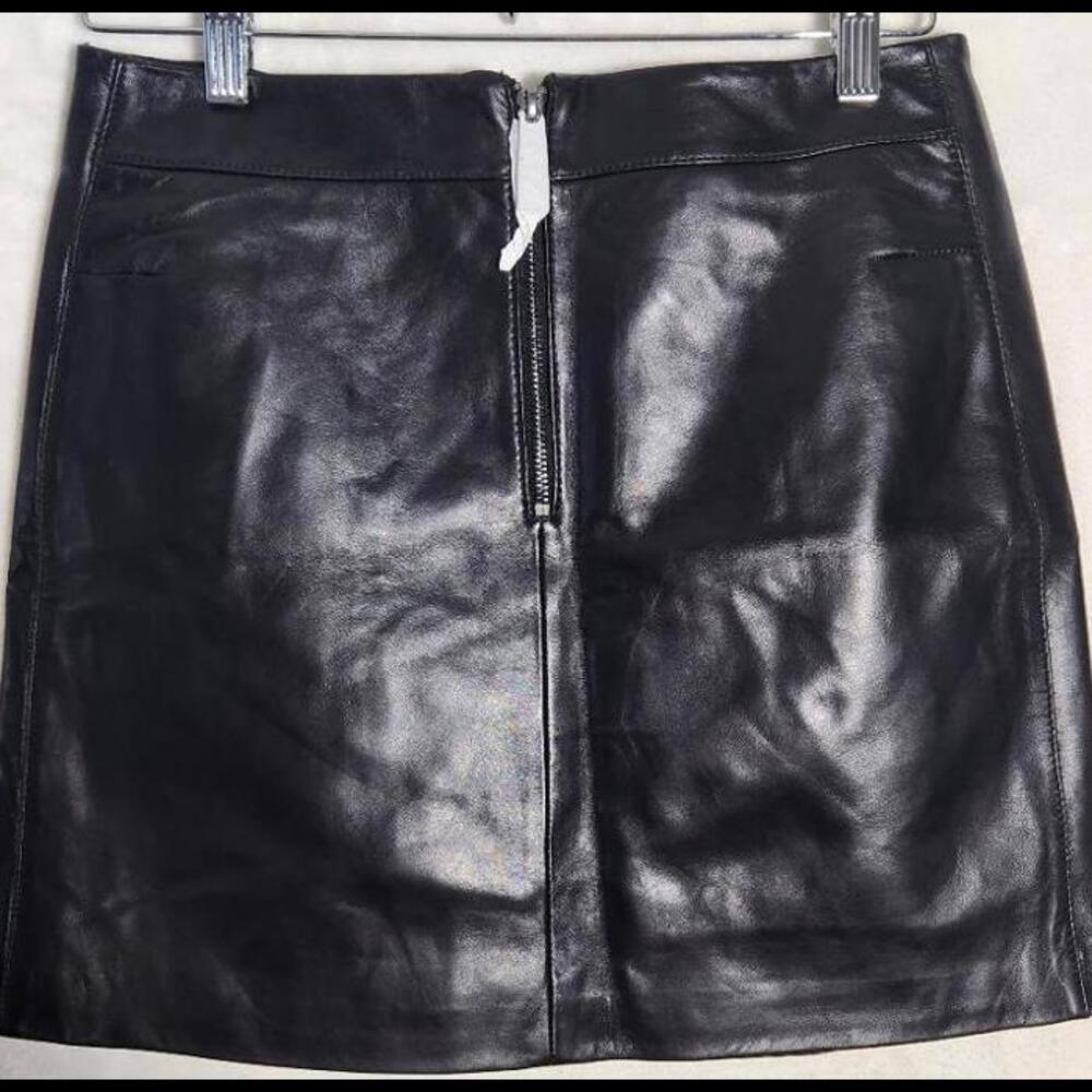(GB14) Lita by Ciara leather mini skirt, Sz 6